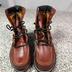 Stylecraft Men's Insulated Leather Work Boots Brown Size 4D